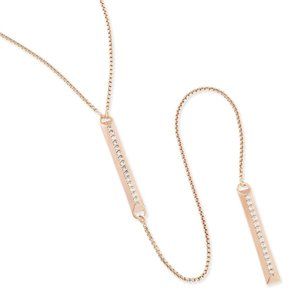 Kendra Scott Shea Lariat Y Necklace in Rose Gold